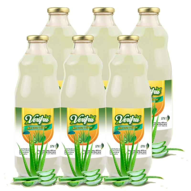 Bebida de Aloe Vera con Stevia Verifru Pack 6 x 475ml