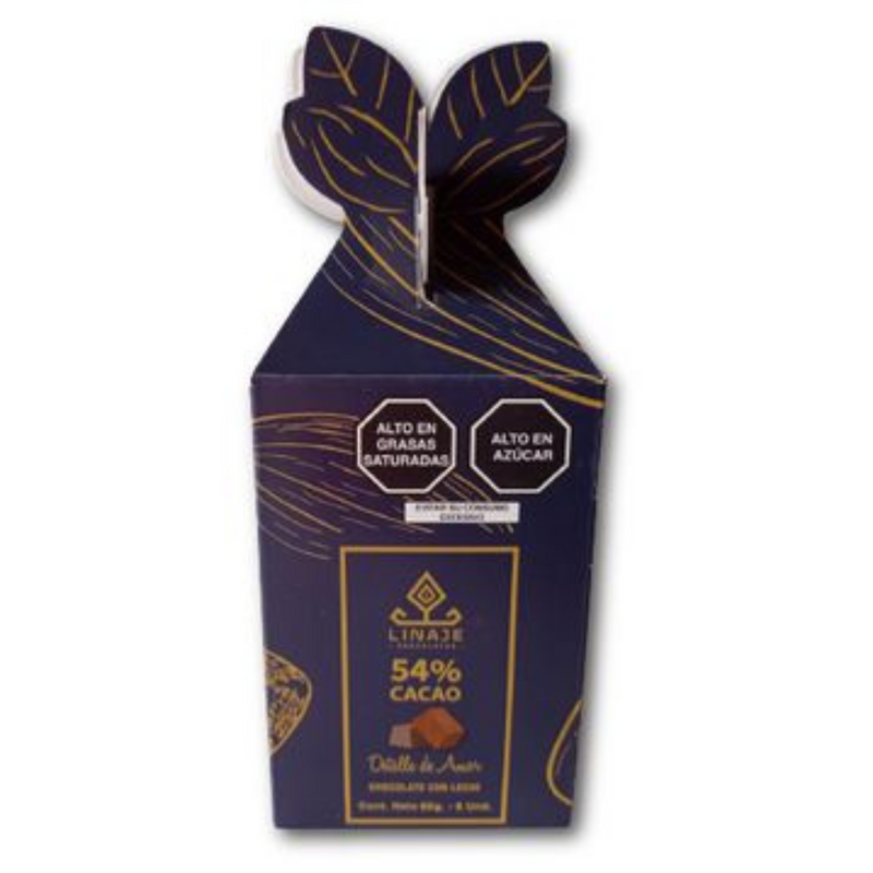 Bombones Chocolate con leche 54% Linaje Mini Box Cacao 65g - 8 und