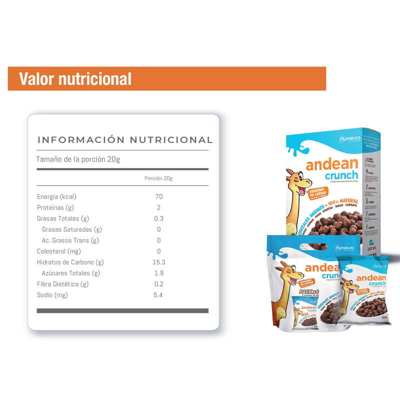 Cereal Andean Crunch Chocolate Nunatura 200g