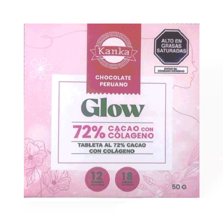 Chocoalte funcional Glow con Colageno Kanka 70g