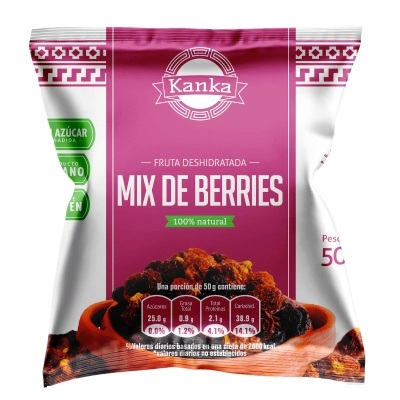 Mix Berries Aguaymanto y Arándanos Deshidratados Kanka 50g