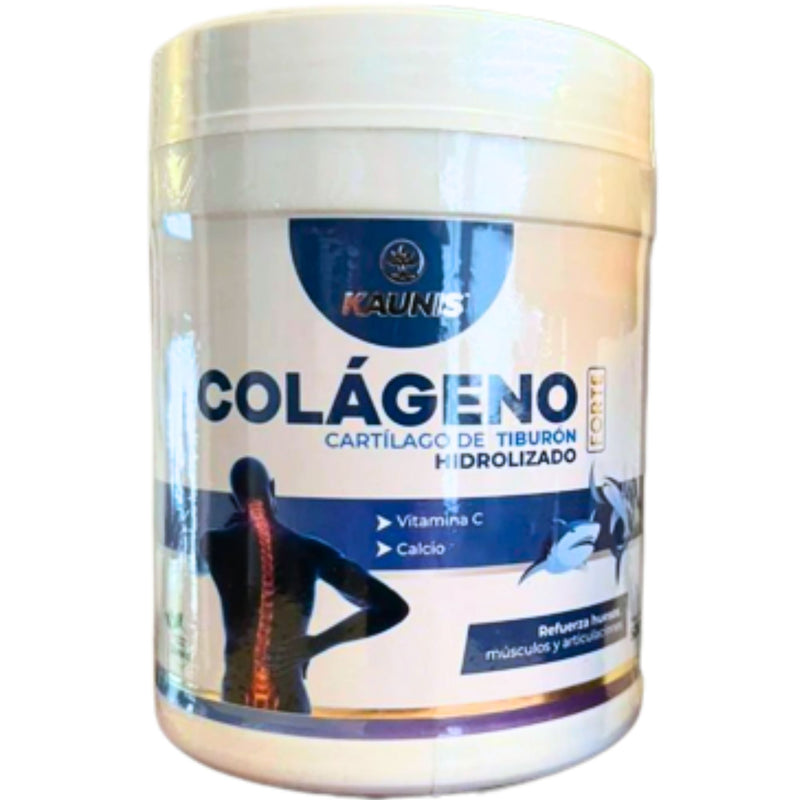 Colágeno Hidrolizado Premium con Cartilago de Tiburon (Vitamina C y Calcio) Kaunis 600g