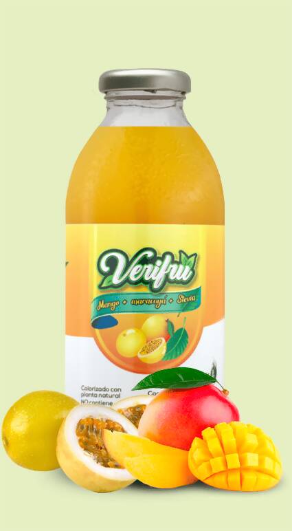 Bebida de Mango con Maracuyá y Stevia Verifru Pack 6 x 475ml