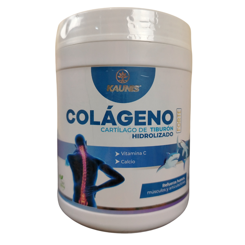 Colágeno Hidrolizado Premium con Cartilago de Tiburon (Vitamina C y Calcio) Kaunis 500g