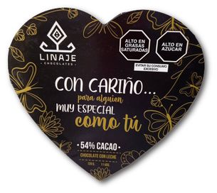 Bombones Chocolate Linaje Corazon 120g - 15 x 8g