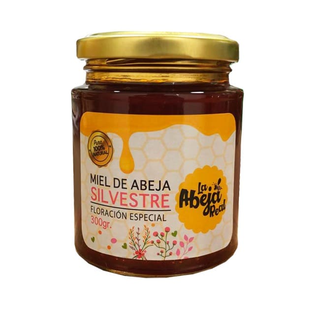 Miel de abeja pasteurizada floración silvestre La Abeja Real 300g