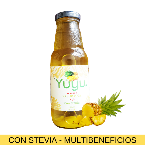 Pack Bebida herbal sabor piña con stevia Yuyu 12 x 300ml