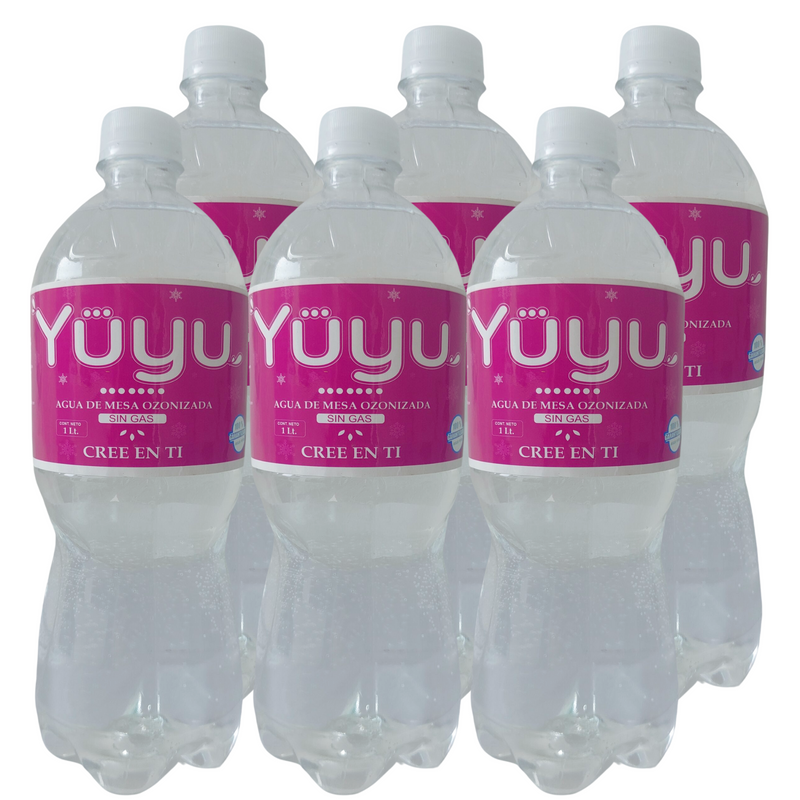 Pack Agua Ozonizada sin gas Yuyu 6 x 1Lt
