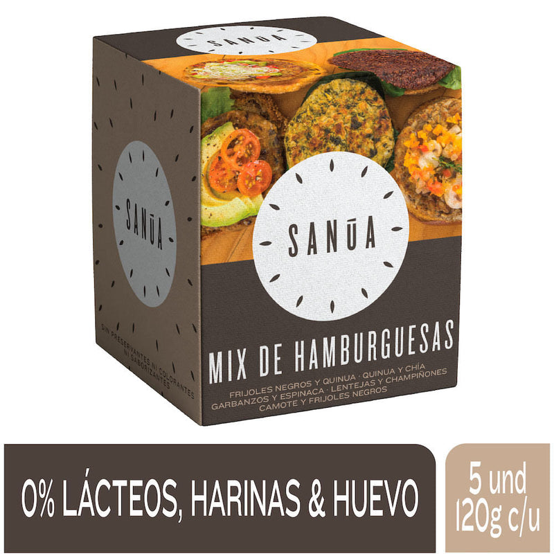 Mix de Hamburguesas Vegetarianas Sanúa 5 und