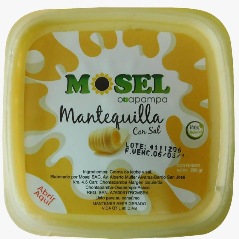 MOSEL Oxapampa Mantequilla con sal 260 gr