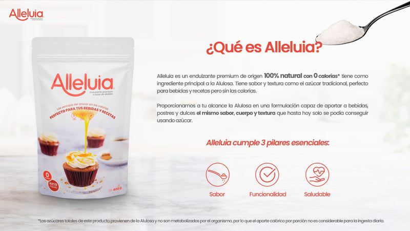 Endulzante premium de alulosa sin calorias Alleluia  10Kg