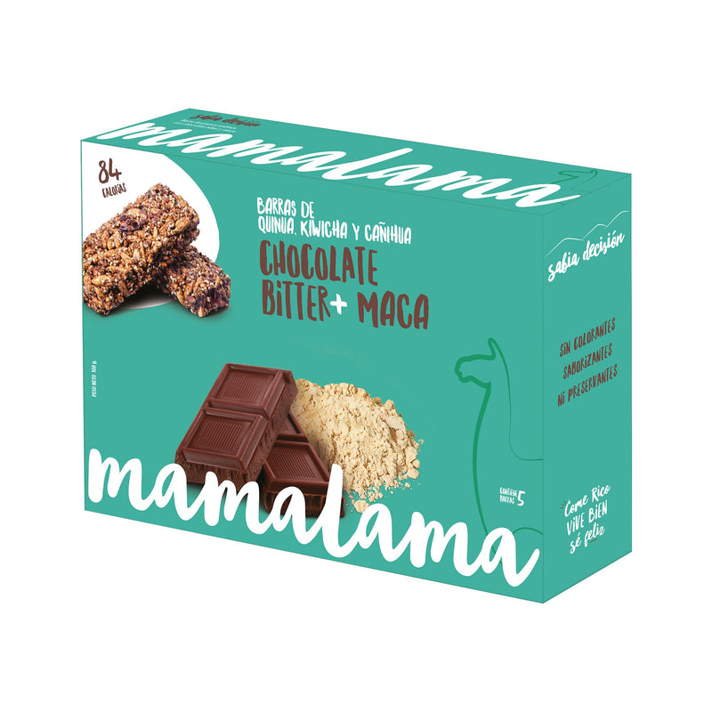 Barra Energética Chocolate Biter-Maca  Mamalama 100gr