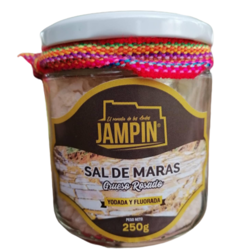 Sal de maras rosado semigrueso  Jampin 250g