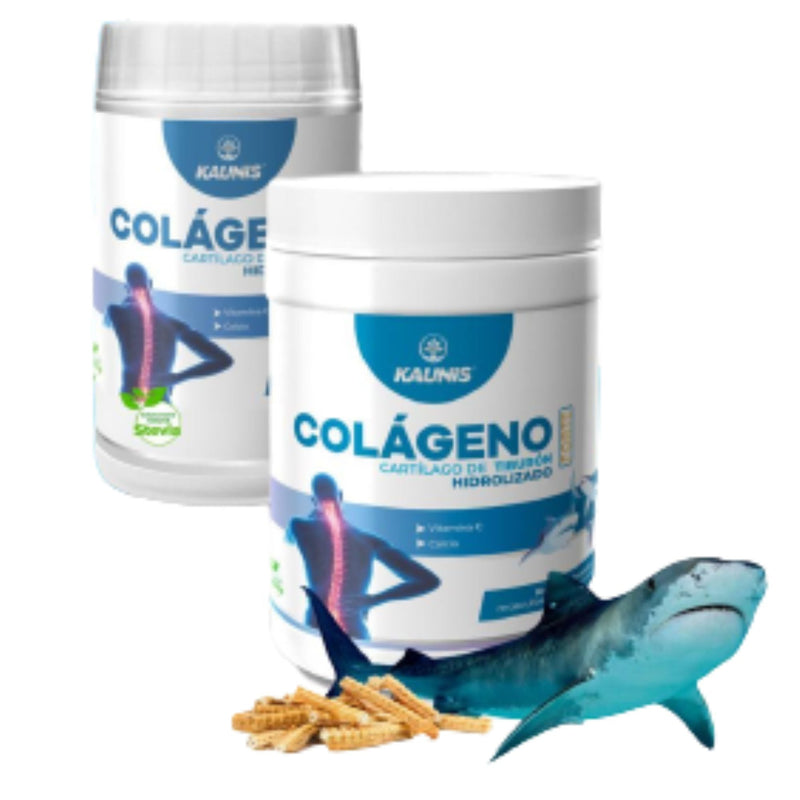 Colágeno Hidrolizado Premium con Cartilago de Tiburon (Vitamina C y Calcio) Kaunis 600g