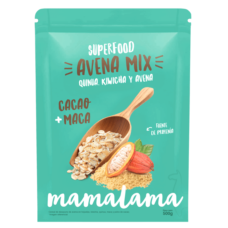 Avena Mix Cacao Maca  Mamalama 500 gr