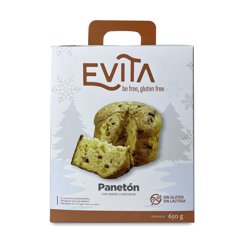 Paneton sin gluten, sin lactosa Evita 650g