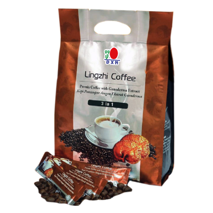 Cafe Negro 3 en 1 Lingzhi Coffe DXN  Ganoderma lucidum 420 g (20 sobres)