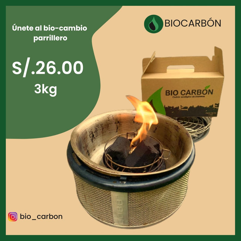 Carbon de Coco BioCarbon 3Kg