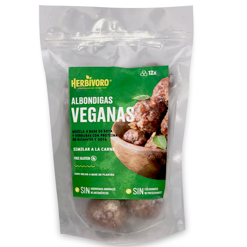 Albóndiga vegana sabor carne congelada Herbivoro bolsa 300g