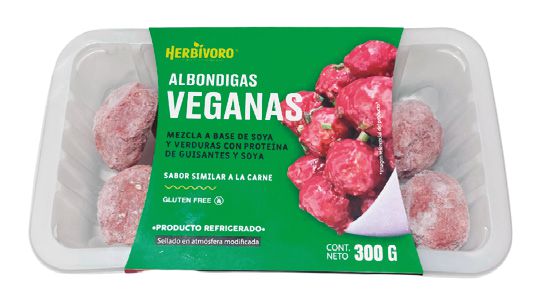 Albóndiga vegana sabor carne atmosfera modificada Herbivoro 300g
