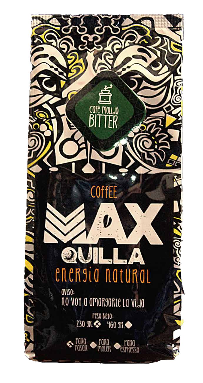 Café Molido Bitter con Nibs de Cacao Bitter Max Quilla 230g