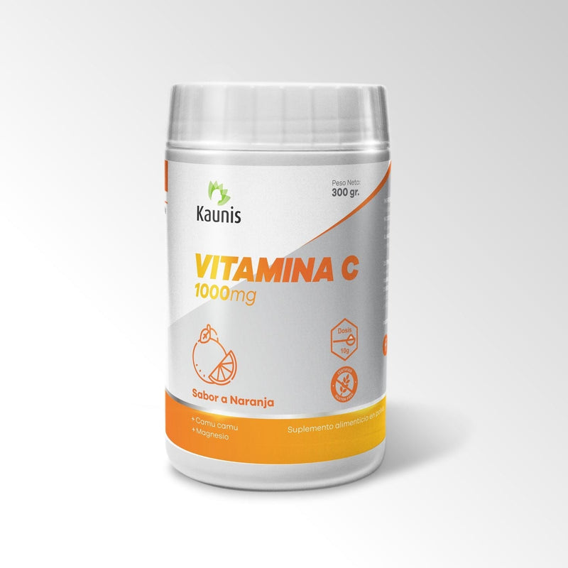 Vitamina C 1000mg sabor a Naranja Kaunis 300g